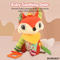Baby Soothing Rattle Sensory Toy Stuffed Animal Toys Plush Bulk Fox with Big Eyes for Newborn