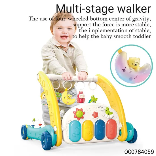Baby Gym Crawling Musical Play Mat Modern Baby Training Mat with Pedal Piano