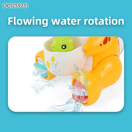Kids Indoor Water Play Dinosaur Squirt Bath Toys Baby Shower Games for 12 Month Old with Double Suction Cups Hanging Wall