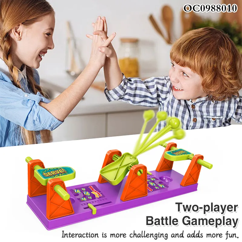 2 Players Ball Shooting Machine Volleyballboard Interactive Games for Kids Children