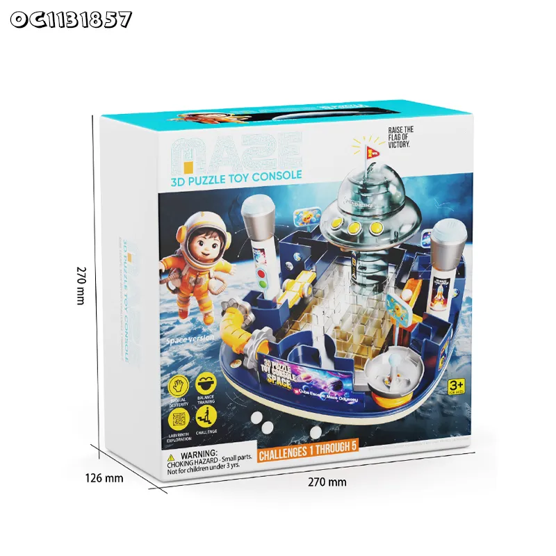 Spaceship Theme Handheld Ball Maze Indoor Party Games Toys and Interactive Table Board Game Manufacturer for Multiplayers