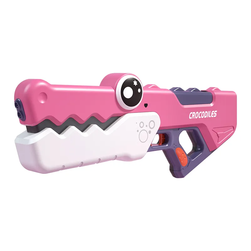 Outdoor Toy Crocodile Backyard Garden Play Plastic High Pressure Large Capacity Electric Automatic Toy Water Gun