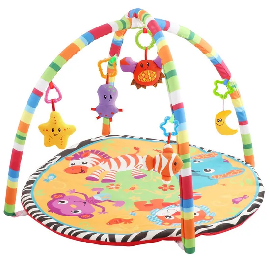 Hot Selling Playmat Portable Newborn Soft Safe Floor Mat Carpet Wholesale Foldable Baby Gym Mat