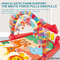 Musical Piano Pedal Baby Activity Sensory Play Mat Creative Flooring Crawling Mat with Hanging Rattle Toys