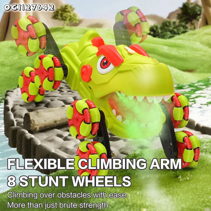 Wholesale Dinosaur RC Remote Control New Stunt Car Climbing Toy 360 Rotating