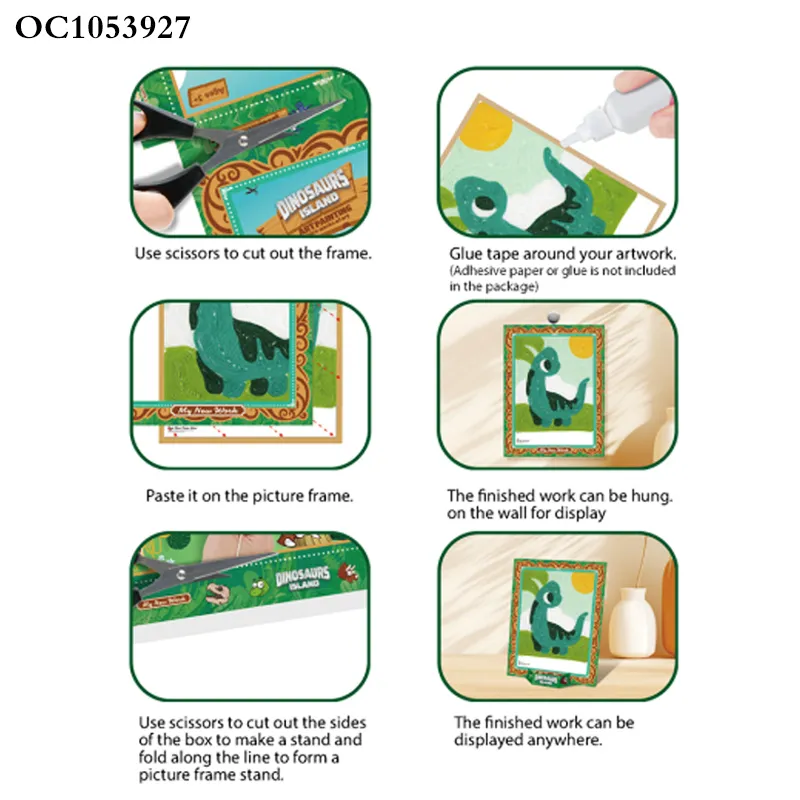 Woolen Handmade Educational Toys Painting 3D Ctrafts Arts DIY Pattern Kids Arts and Craft Trend 2024