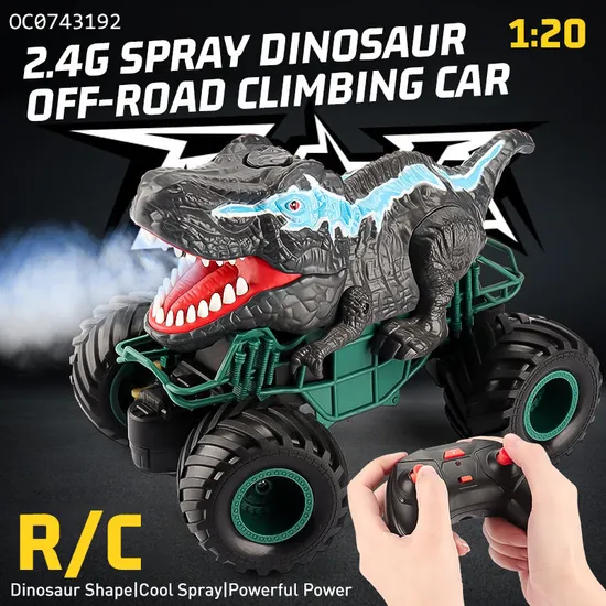 Hot Selling Cool 1: 20 2.4G Stunt RC Remote Control Dinosaur Toy Car for Kids