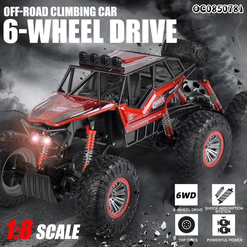 6 Wheels Climbing off Road Remote Control 1: 8 Scale Hot Toy Alloy The Model Car