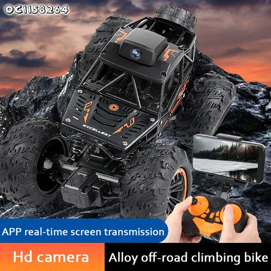 WiFi Connect Climbing Mobile Phone RC off Road Remote Control 1: 24 Scale Alloy Models Car with Camera for Kids