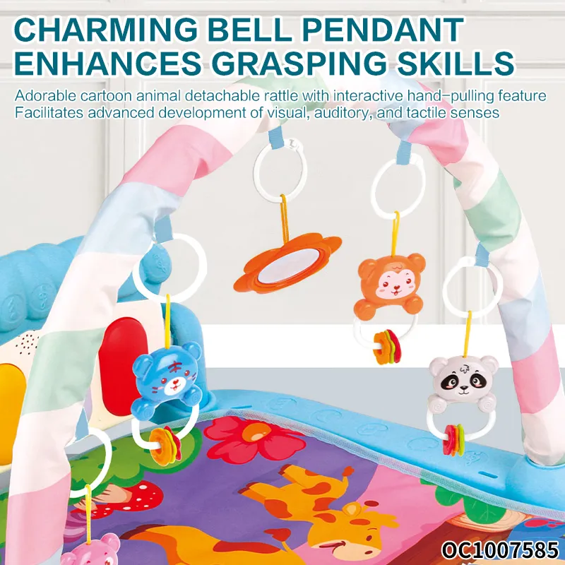 Hot Selling Early Educational Safety Portable Baby Pedal Musical Piano Keyboard Activity Baby Playmat