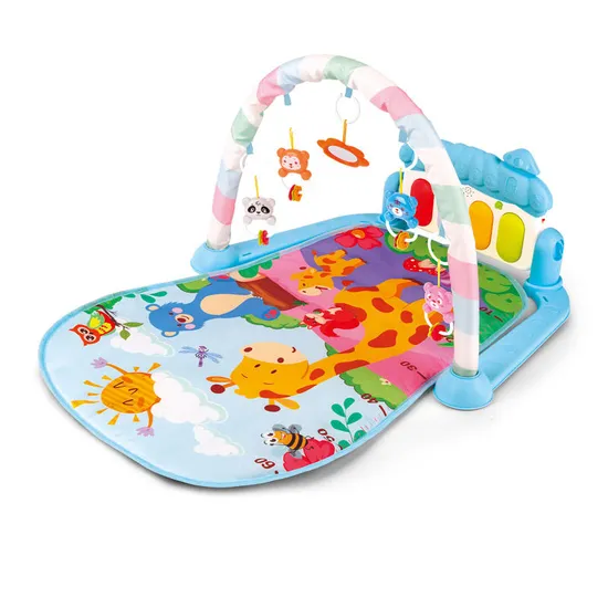 Hot Selling Early Educational Safety Portable Baby Pedal Musical Piano Keyboard Activity Baby Playmat