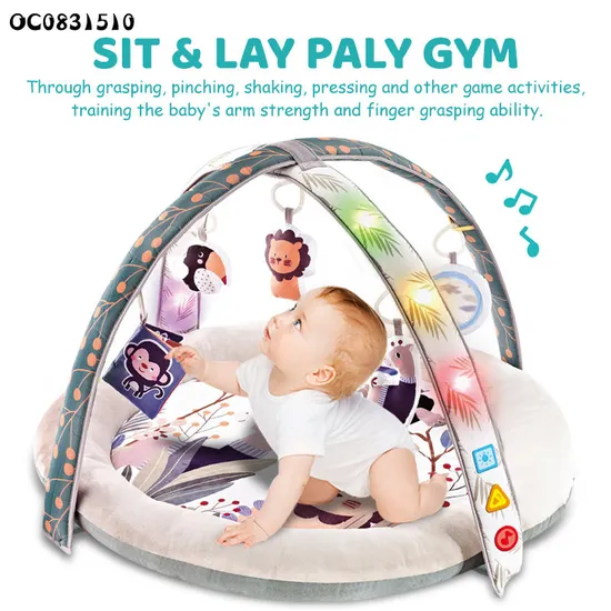 Hot Selling Baby Flooring Training Mat Newborn Baby Music Creative Activity Play Mat with Light Music