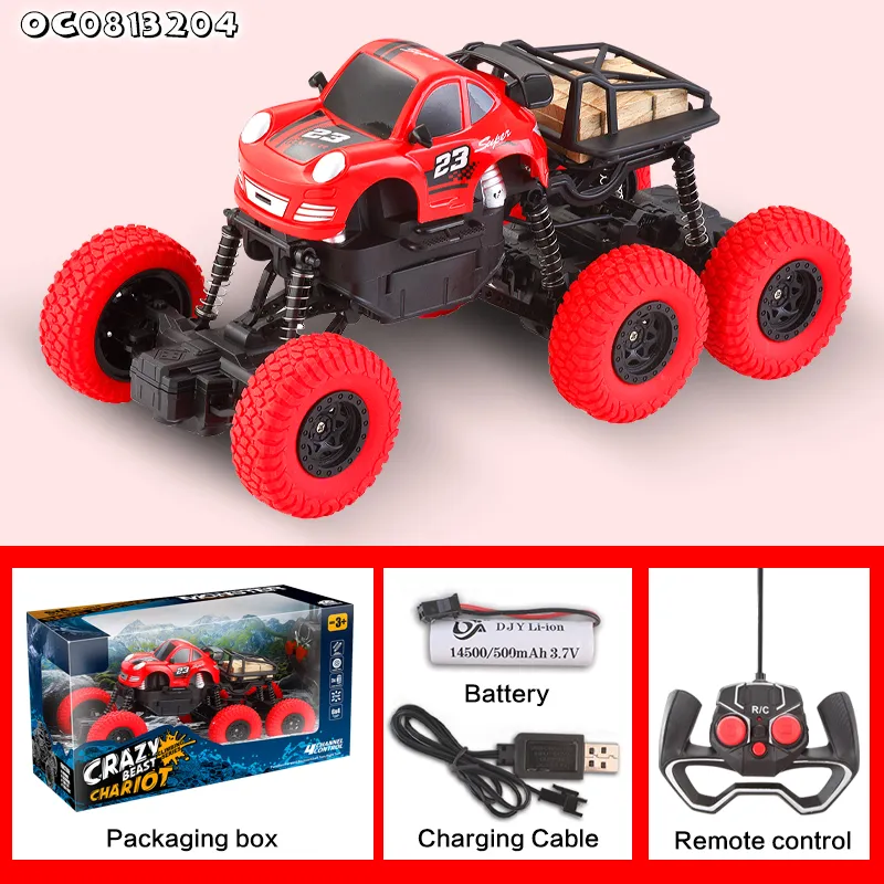Rock Climbing Electric Toy Charging 6 Wheel 1: 16 Model with Remote Control off Road RC Car for Kids