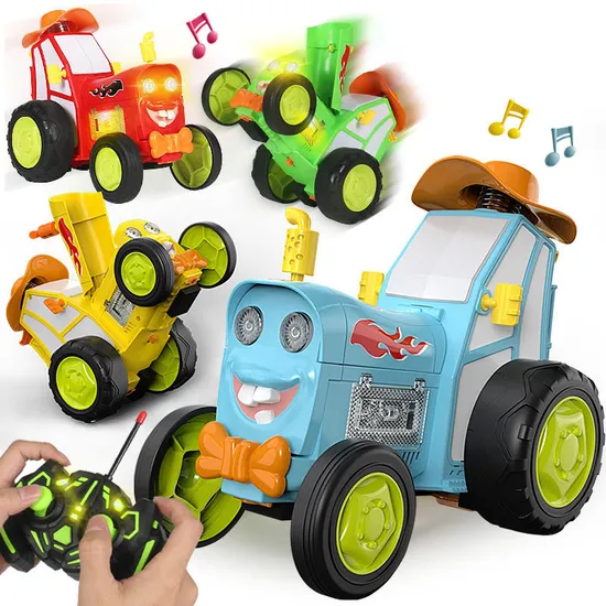 Wholesale RC Hobby Kids Remote Control Stunt Car with Light and Music