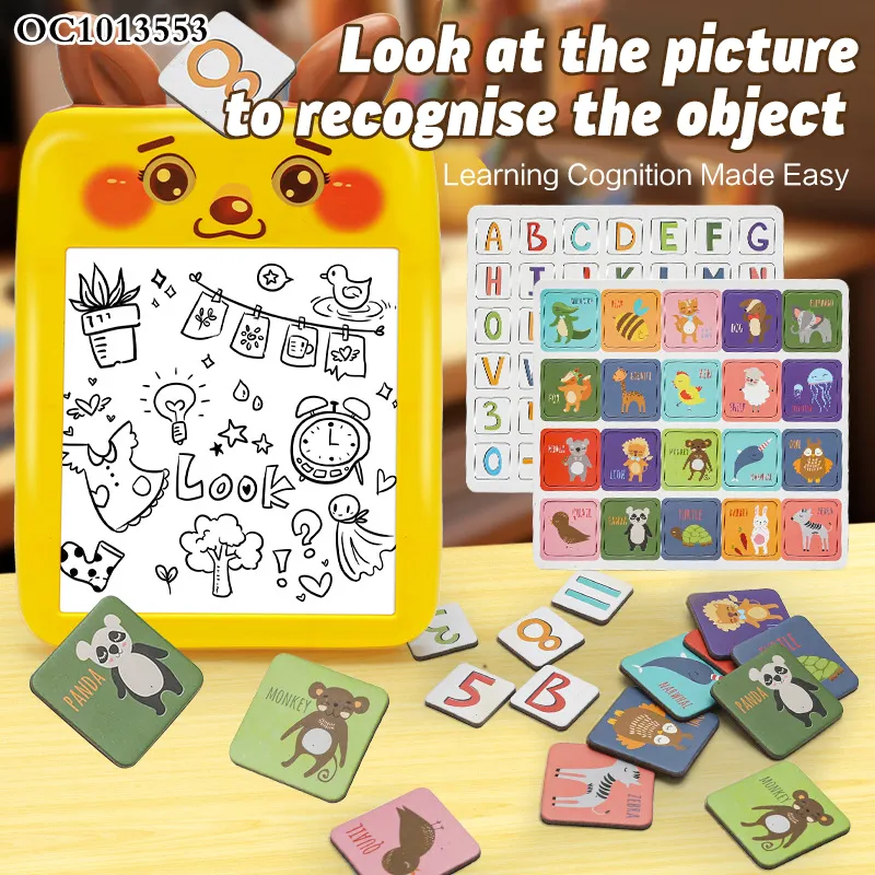 Children Game Matching Puzzle Drawing Writing Board Stem New Montessori Toys Early Educational Toys with Colorful Pens Wholesale
