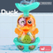 Transparent Gear Duck Baby Shower Head Gift Set Sprinkler Bath Toys Bathtub New Bath Toys