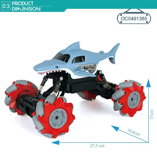 7 Channels Drift Stunt Shark off Road Remote Control RC Car for Kids