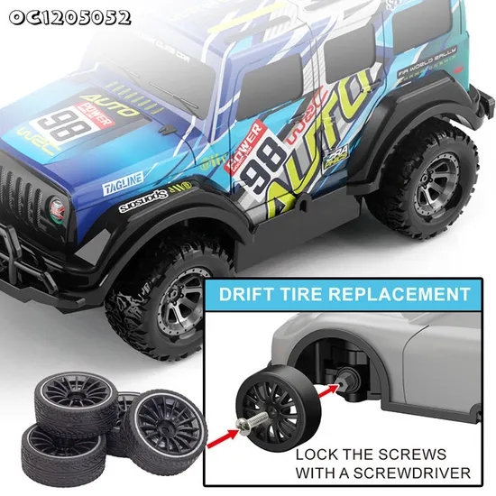 1: 22 Scale USB Rechargeable Lighted up Drift Racing Remote Control Toys Car for Wholesale