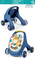 4 Wheels Toddler Learning Walker Baby Walking Assistant with Piano Rattle