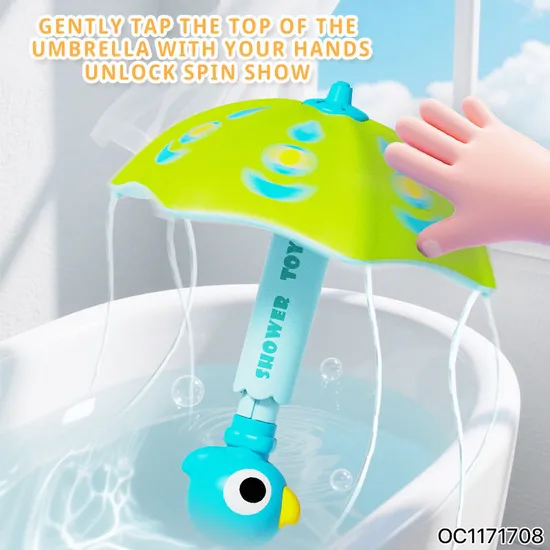 Small Umbrella New Design Cool Kids Bath Shower Water Gun Spray Sensory Toy 2025 Water Activity Game for Kids Shooting Water
