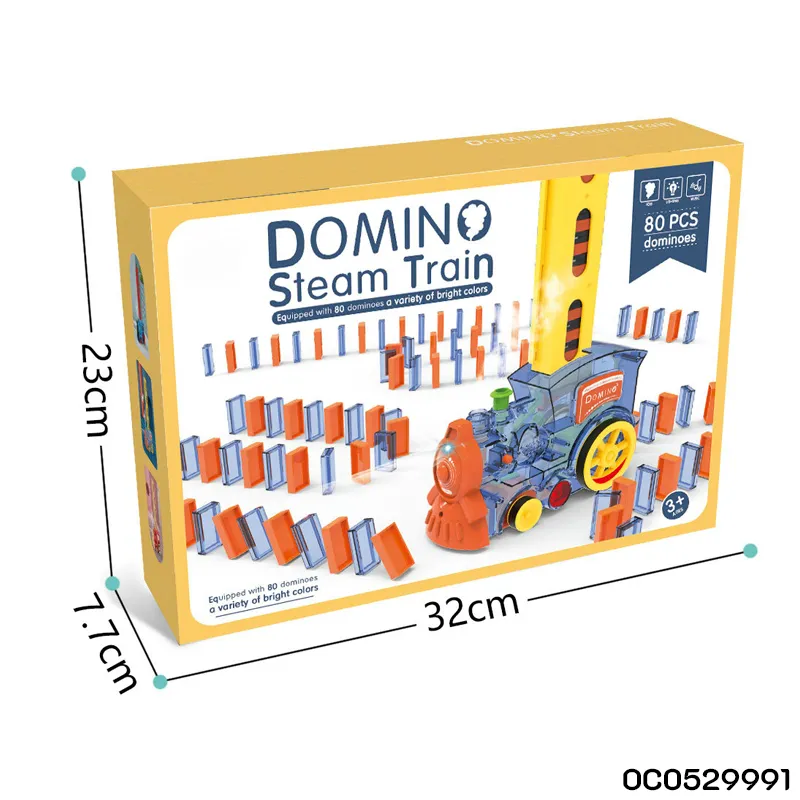 Automatic Dispenser Electric Trains Play Mix Colors Dominos Block Game Set Custom Personalized Manufacturers for Children Kids