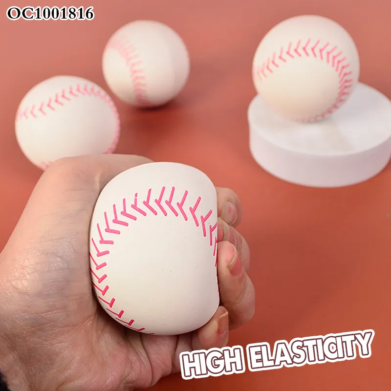 24PCS Cheap Toys Wholesale Rubber Baseball Stress Relief Squeeze Toys Stress Ball for Adults Kids