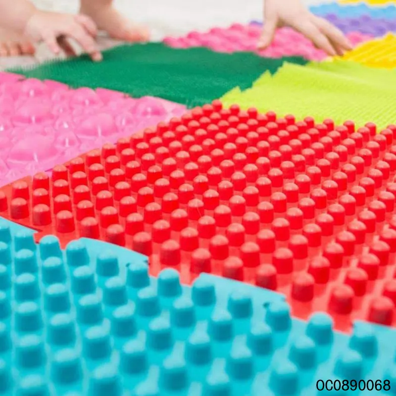 Wholesale 8PCS Different Color Funny Flooring Portable Foot Pressure Plate Massager Mat