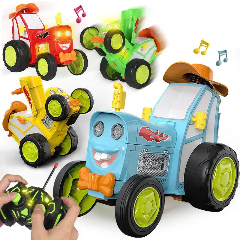 Wholesale RC Hobby Kids Remote Control Stunt Car with Light and Music