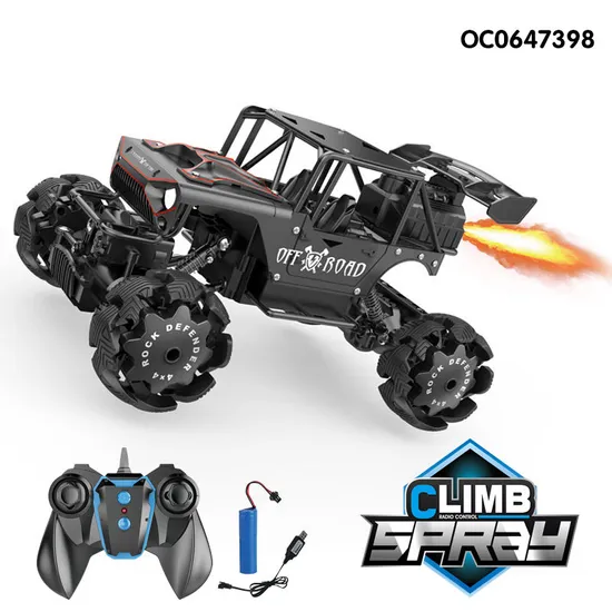 Mist Spray Rock Climbing off Road Toy RC Car 1: 14 4WD Metal Car Toy