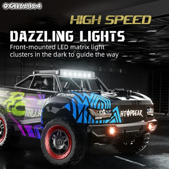Large RC Car 1: 18 Scale High Speed off Road Remote Control 4WD Toy Drift Racing Car with Dazzling Light for Wholesale
