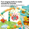 Hot Selling Baby Activity Exercise Crawling Mat Foldable Safe Baby Play Gym Mat with Hangin Animal Toys