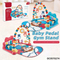 Fitness Gym Pedal Piano and Exercise Activity Crawling Mat Custom Soft Safe Play Floor Mat Baby Musical Mat with Hanging Animals