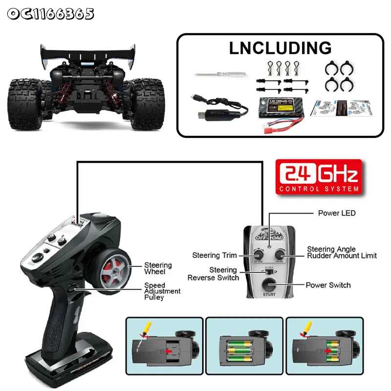 High Quality Remote Control Drift Game Toysmodel 1: 18 High Speed RC off Road Car