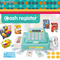 Kids Market Pretend Play Play Cash Register Toy with Scanner with Food