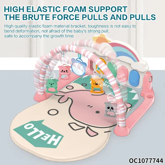 Musical Piano Gym Baby Activity Exercise Music Safe Soft Play Mat Crawling Foldable Waterproof Baby Sleeping Mat
