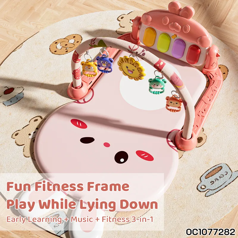 Non Toxic Soft Safe Musical Piano New Born Baby Training Activity Creative Mat Gym Play Mat for Baby Fitness Game