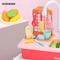 Vegetable Dish Washing Toy Set Kitchen Sink with Accessories Toys for Pretend Play