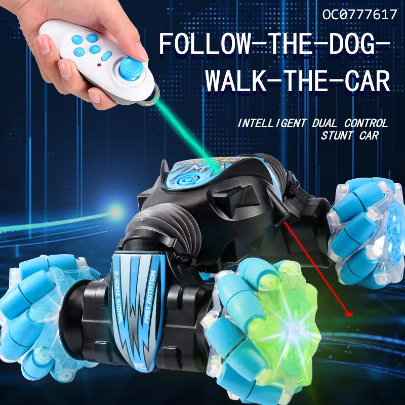 4WD Radio Controlled Racing Car Control Stunt Twist with Music Light Wholesale Remote Control Toy Car