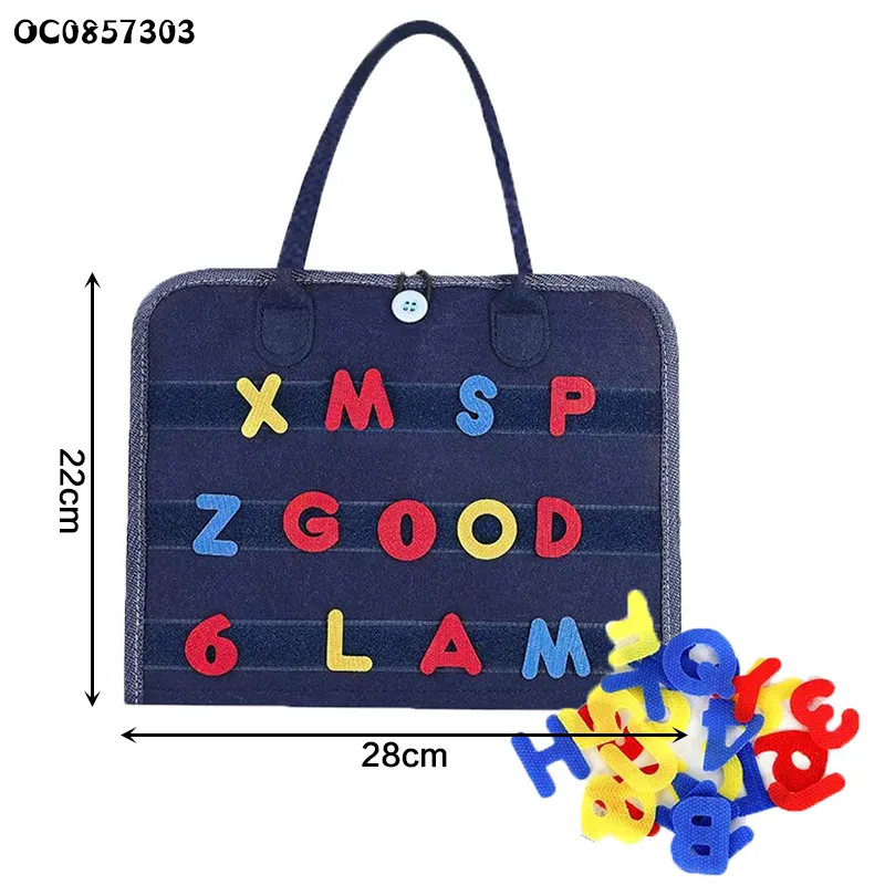 Learning Resources ABC Alphabet Activity Set Montessori Educational Toys Felt Busy Learning Board for Toddlers