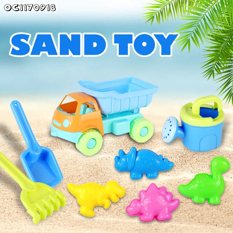Children Kids Plastic Dinosaur Sand Molds Sand Carrying Truck Pools Water Fun Beach Sand Summer Shovel Digging Toy for 2026