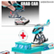 New Trending Simulation Cartoon City Track Parking Lot 2 in 1 Ambulance Toy Car Pretend Play Hospital Track for Kids with Plane