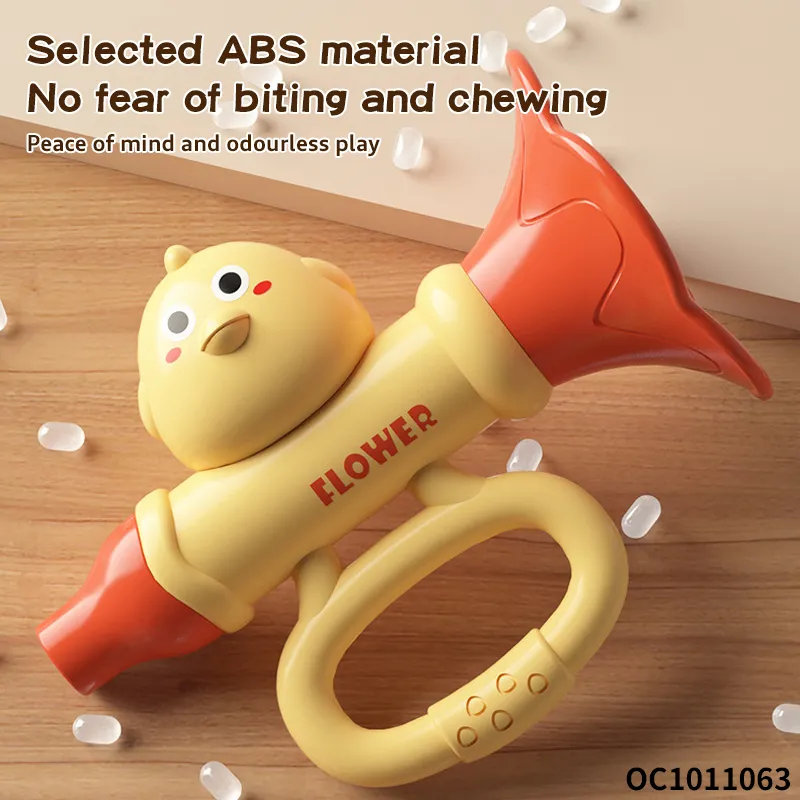 Wholesale Funny Cheap Trending Kid Mini Cheap Plastic Musical Instrument Trumpet Toy for Children Wholesale