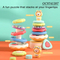 New Stacks of Circles Silicone Stacking Ring Stem Learning Other Baby Toys