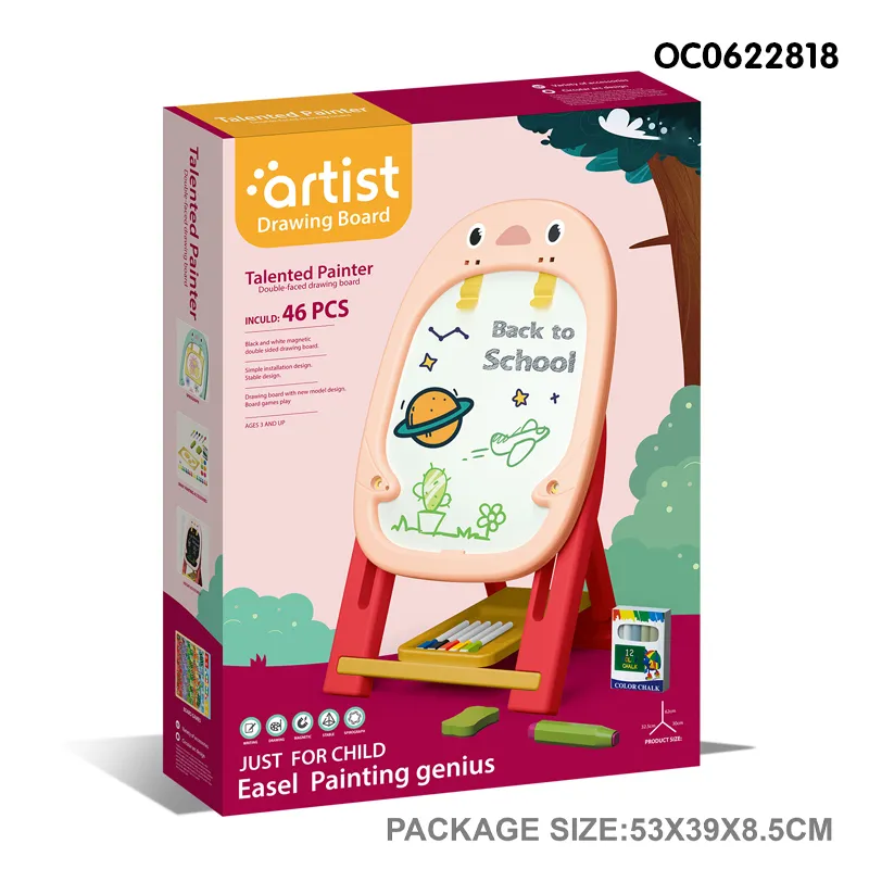 Popular Plastic Reusable Kids Double Sided Drawing Magic Montessori Educational Board