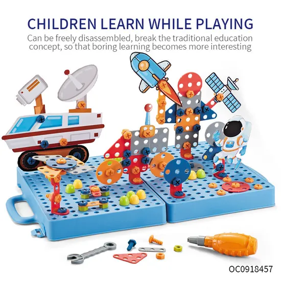 Wholesale Montessori Educational Toys 3D Creative Puzzle Painting Drawing Table Popular DIY Toy