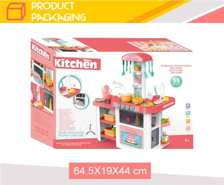 Kids Kitchen Sets Pretend Spray Children's Plastic Kitchen Tool Play Cooking Mini Toys