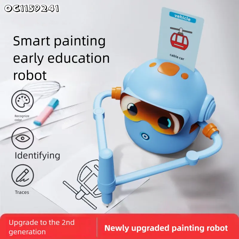 Electronic Toys Drawing Robot Pen Machine Draw with Cards for Kids Montessori Educational Drawing Robot Toys