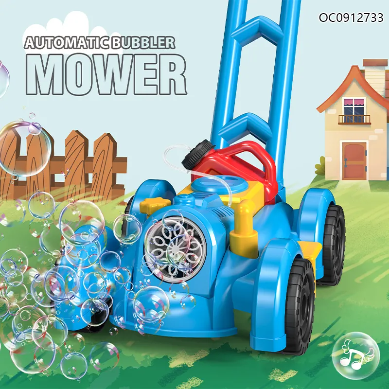 Bubble Blower Toys Electric Lawn Mower Bubbles Machine for Outdoor Game Kids