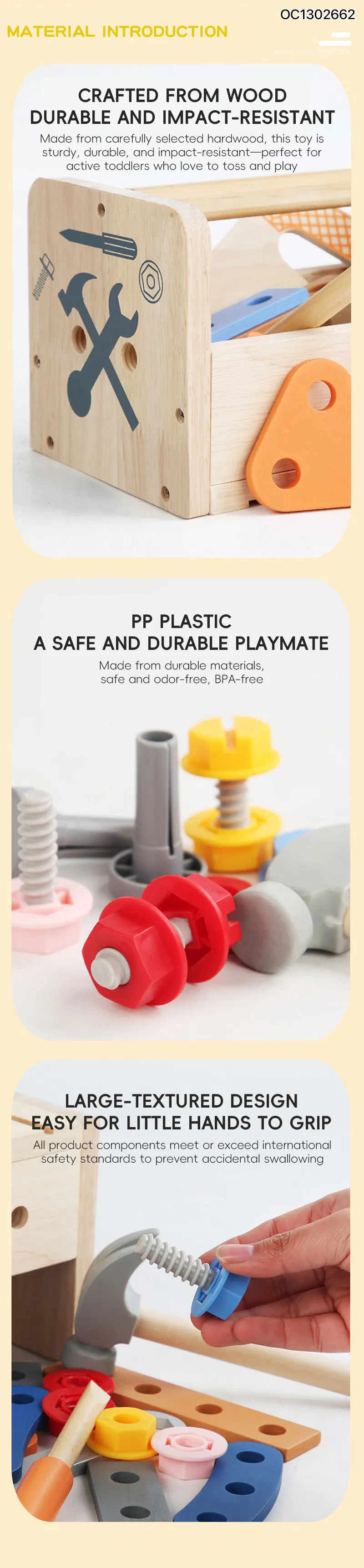 Little Engineer Kids Assembly DIY Montessori Tool Box Kid Hands on Early Learning Screw Set and Nuts Plastic 2026 Assembling Tool Toy
