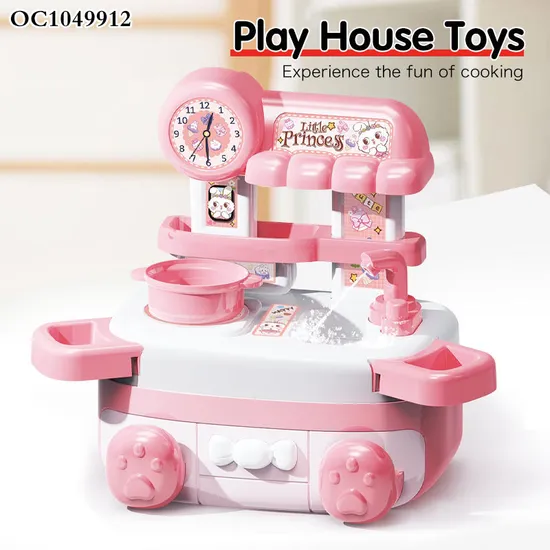 Wholesale Children's Plastic Games Pretend Play Plastic Fruits and Vegetables Cutting Kitchen Set Toys for Kids